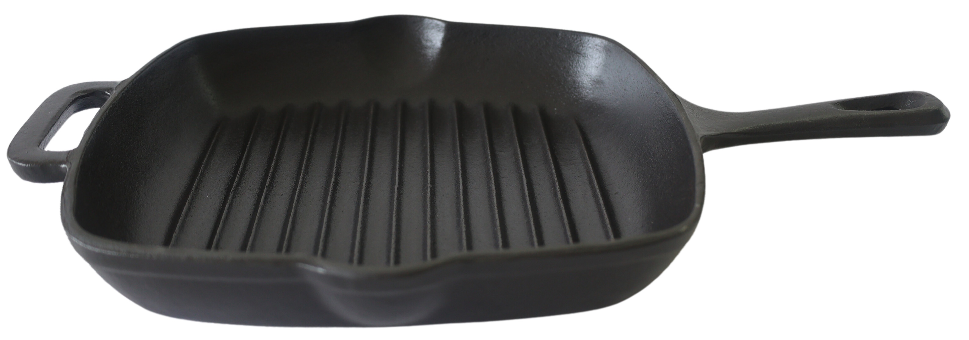 ENAMELED CAST IRON GRILL PAN - 27CM